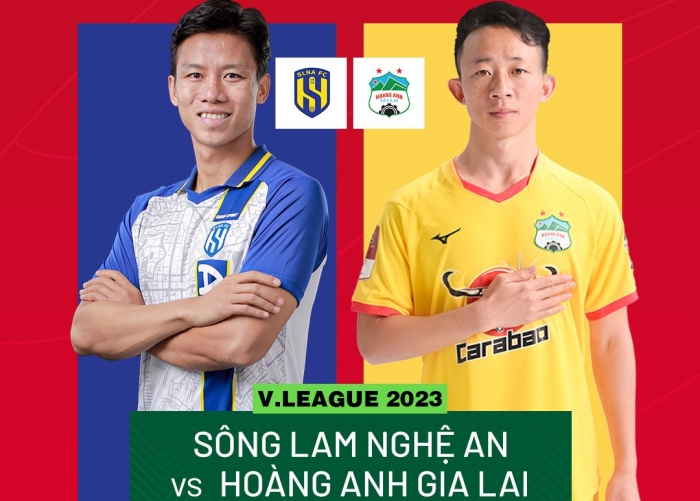 Xem bóng đá trực tuyến SLNA HAGL; Lịch thi đấu V. League 2023 SLNA
